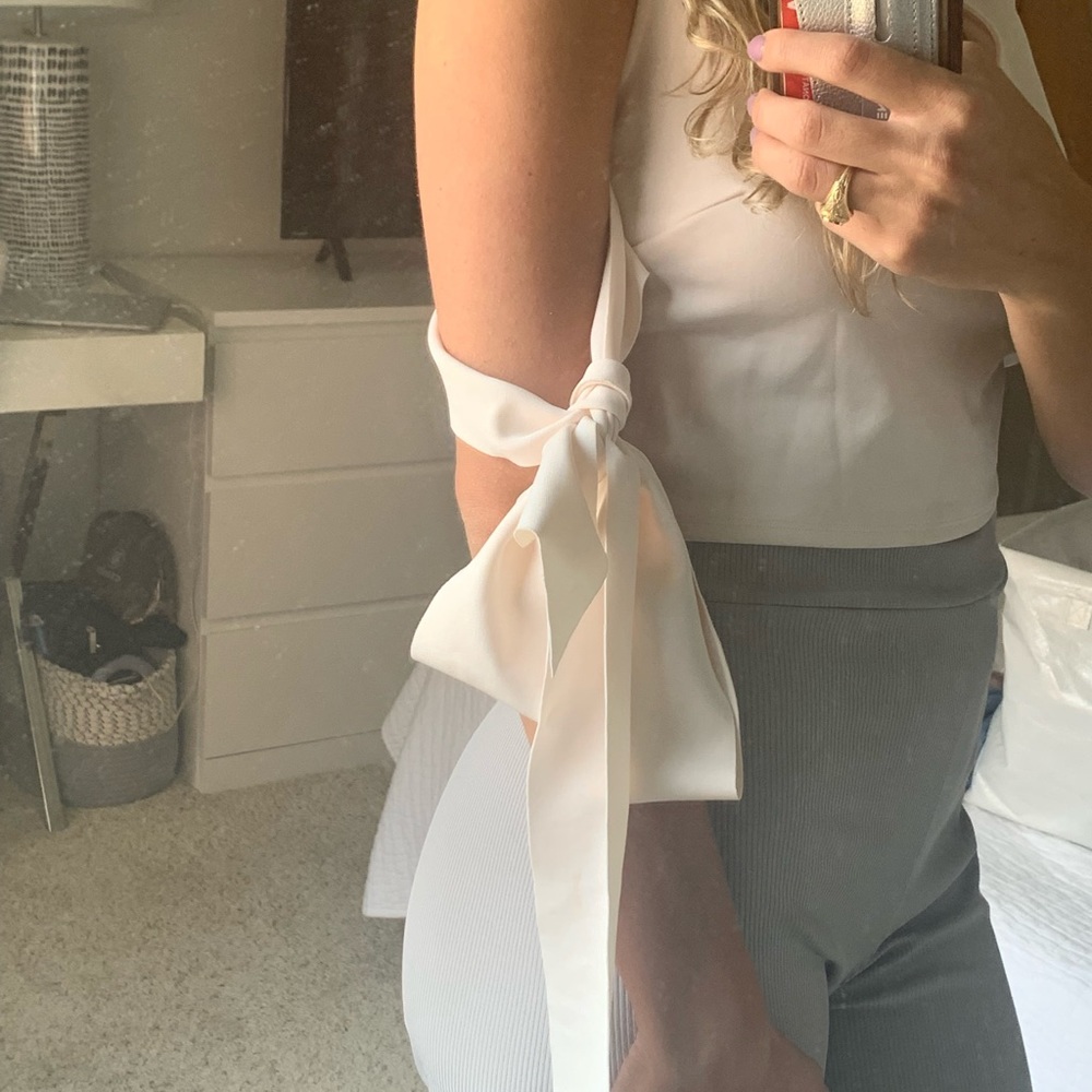 Beautiful tied sleeves asos blouse